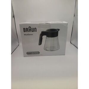 Braun 10 Cup Glass Carafe for Filter Coffee Machine Brewer with Black Handle‎